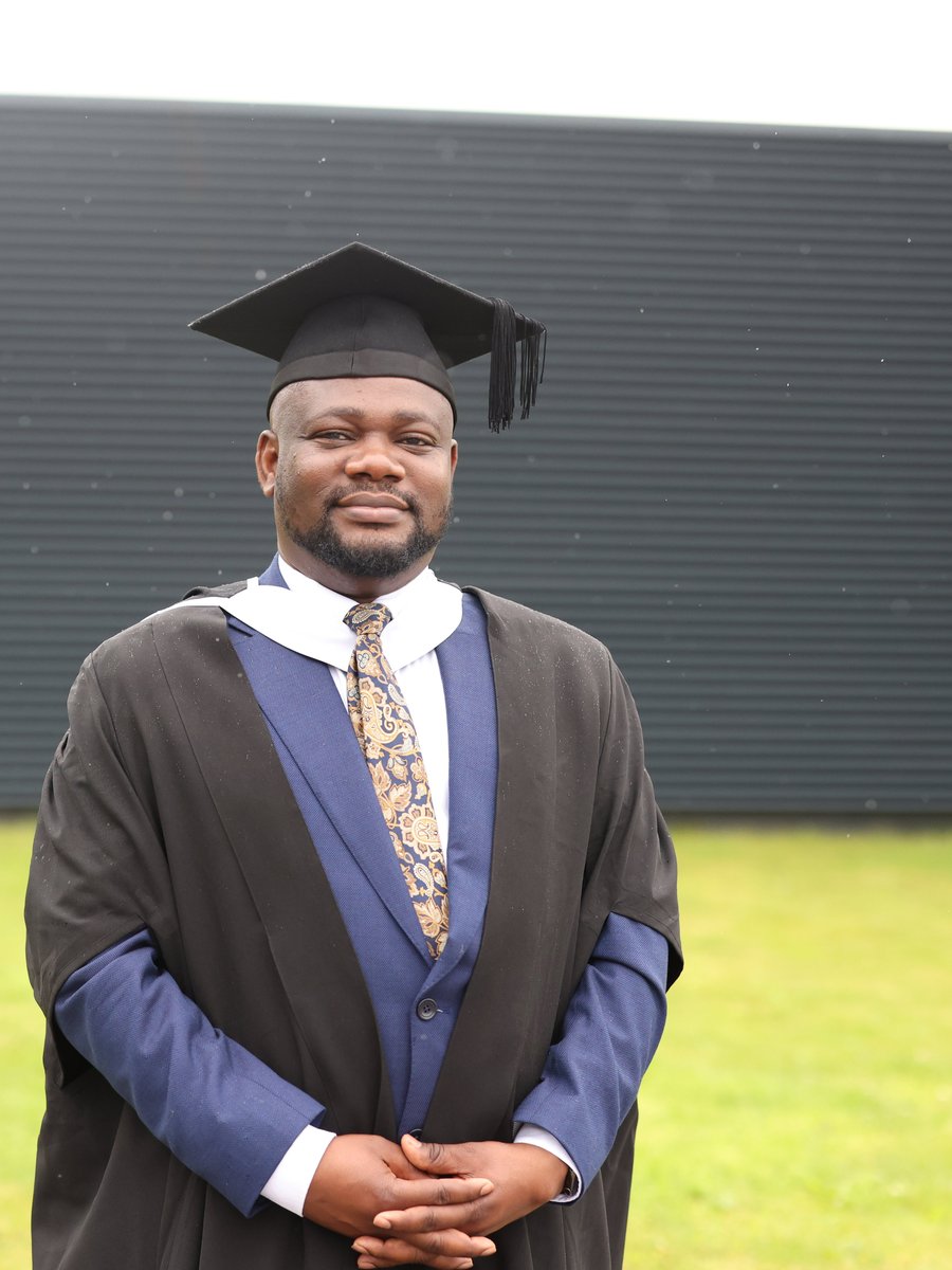 Dr Adesegun Francis Osadare in graduation regalia
